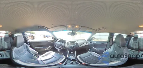 2014 Hyundai Veloster Turbo z USA, uszkodzony, nr VIN KMHTC6AE6EU205268